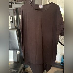 Lularoe high low black shirt